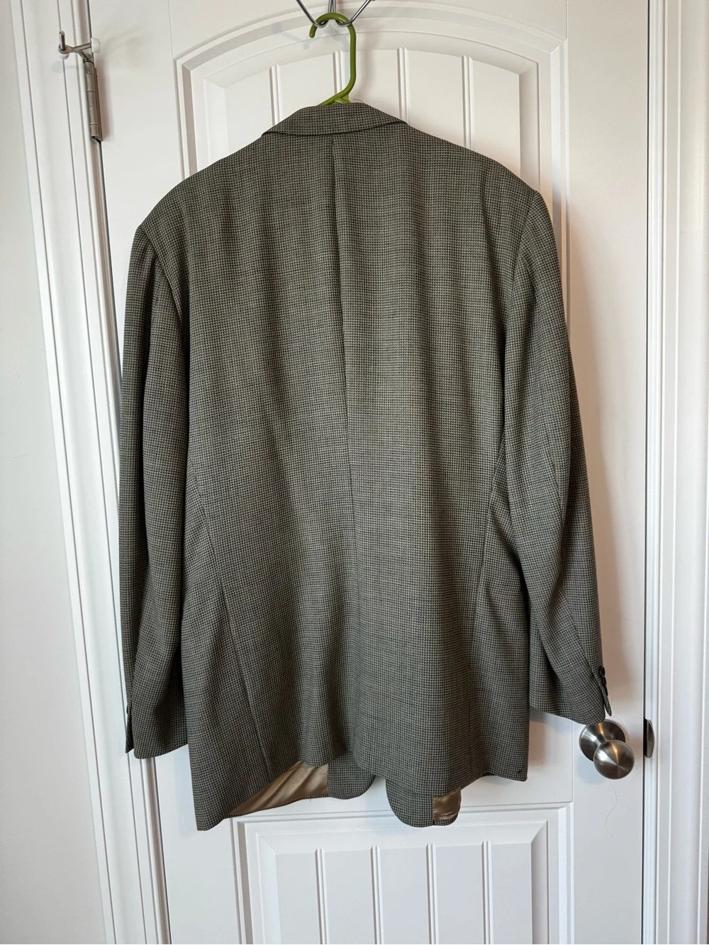 Made in Italy Vintage Wool Houndstooth Sport Coat — Brown